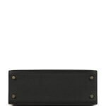 Hermes Kelly Sellier 25 Black Madame and Matte Alligator Touch Gold Hardware - Image 6