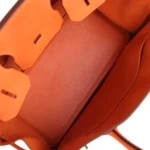 Hermes Birkin 30 Orange Togo Palladium Hardware - Image 8