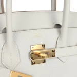Hermes Birkin 30 Gris Perle Togo Gold Hardware - Image 7