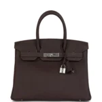Hermes Birkin 30 Chocolat Togo Palladium Hardware