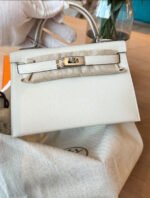 Herm&egrave;s Kelly mini 2 off-white custom