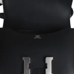 Hermes Constance 18 "Dancing Flowers" Black Embroidered Swift Palladium Hardware - Image 8