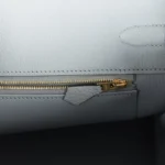 Hermes Birkin 35 Bleu Glacier Togo Gold Hardware - Image 9