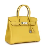 Hermes Birkin 30 Jaune de Naples Epsom Palladium Hardware - Image 2