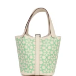Hermes Micro Picotin Lock 14 "Lucky Daisy" Nata Swift Palladium Hardware - Image 4