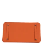 Hermes Birkin 35 Orange Togo Palladium Hardware - Image 6