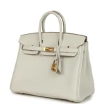 Hermes Birkin 25 Gris Pale Togo Gold Hardware - Image 5