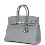 Hermes Birkin 35 Bleu Glacier Togo Gold Hardware - Image 5