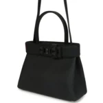Hermes Medor Bag Black Togo and Swift Palladium Hardware - Image 3