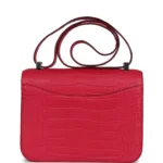 Hermes Constance 1-24 Rose Extreme Matte Alligator Palladium Hardware - Image 4