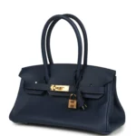 Hermes Shoulder Birkin Light 29 Bleu Abysse Evercolor Gold Hardware - Image 5