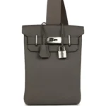 Hermes HAC A Dos PM Backpack Etain Togo Palladium Hardware
