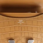 Hermes Constance 18 Kraft Matte Alligator Palladium Hardware - Image 8