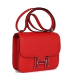 Hermes Constance 18 Rouge De Coeur Epsom Lacquered Palladium Hardware - Image 2