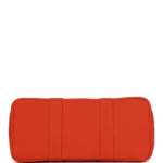 Hermes Garden Party 30 Rubis Officier Canvas and Capucine Negonda Palladium Hardware - Image 6