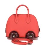 Hermes Bolide On Wheels 1923 Rose Texas and Rouge H Palladium Hardware