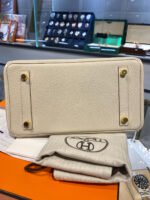 Herm&egrave;s Birkin 25-35 Craie Cream White Togo Leather Custom - Image 6