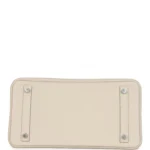 Hermes Birkin 30 Craie Togo Palladium Hardware - Image 6
