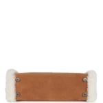 Hermes Teddy Kelly 20 Chamois Shearling and Swift Palladium Hardware - Image 6