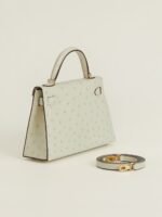 Hermes Kelly2 Mini 19 South African ostrich skin - Image 3