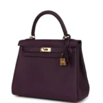 Hermes Kelly Retourne 25 Cassis Togo Gold Hardware - Image 5
