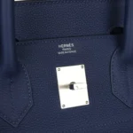 Hermes HAC Birkin 40 Bleu Saphir Togo Palladium Hardware - Image 7