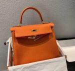 Hermes Kelly orange TOGO fully hand-sewn cowhide  35-40cm long - Image 4