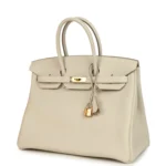Hermes Birkin 35 Craie Togo Gold Hardware - Image 5