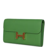 Hermes Constance Wallet To Go Vert Yucca Epsom Gold Hardware - Image 5