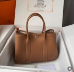 Herm&egrave;s Garden Party 30-36 Brown Gold Buckle Custom - Image 3