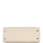 Hermes Kelly Sellier 25 Nata Verso Epsom Palladium Hardware - Image 6