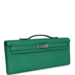 Hermes Kelly Cut Vert Vertigo Swift Palladium Hardware - Image 2