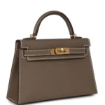 Hermes Kelly Sellier 20 Etoupe Epsom Gold Hardware - Image 2