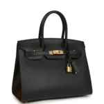 Hermes Birkin Sellier 30 Black Epsom Gold Hardware - Image 2
