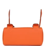 Hermes "Quelle Idolle" Kelly Doll Orange and Rose Sakura Swift Gold Hardware - Image 6