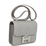 Hermes Constance 18 Gris Perle Matte Alligator Palladium Hardware - Image 2