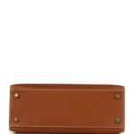 Hermes Kelly Sellier 25 Fauve Barenia Gold Hardware - Image 6
