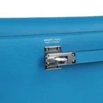 Hermes Kelly Danse Bleu Zanzibar Evercolor Palladium Hardware - Image 7