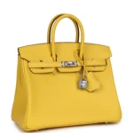 Hermes Birkin 25 Jaune de Naples Swift Palladium Hardware - Image 2