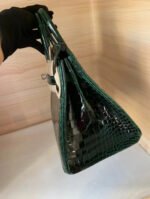Herm&egrave;s Birkin 25 Emerald Bay Crocodile Leather customization - Image 4