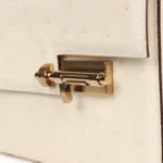 Hermes Mini Verrou Chaine Bag Nata Ostrich Permabrass Hardware - Image 7