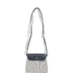 Hermes Herbag Zip 20 Mini Ecru and Ardoise Toile H Canvas and Ardoise Vache Hunter Palladium Hardware - Image 9