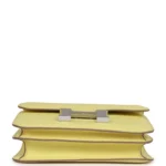 Hermes Constance 18 Limoncello Chevre Mysore Palladium Hardware - Image 6