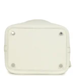 Hermes Picotin Lock 18 New White Clemence Palladium Hardware - Image 6