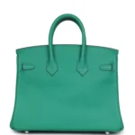 Hermes Birkin 25 Vert Vertigo Verso Swift Palladium Hardware - Image 5