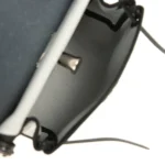 Hermes Herbag Zip 20 Mini Gris Pantin Toile Militaire Canvas and Black Vache Hunter Palladium Hardware - Image 10