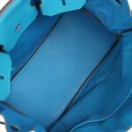 Hermes Birkin 35 Bleu Izmir Verso Clemence Palladium Hardware - Image 8