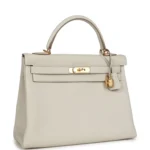 Hermes Kelly Retourne 32 Craie Togo Gold Hardware - Image 2