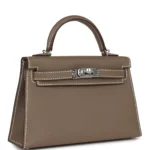 Hermes Kelly Sellier 20 Etoupe Epsom Palladium Hardware - Image 2