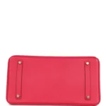 Hermes Birkin 35 Rose Extreme Epsom Gold Hardware - Image 6